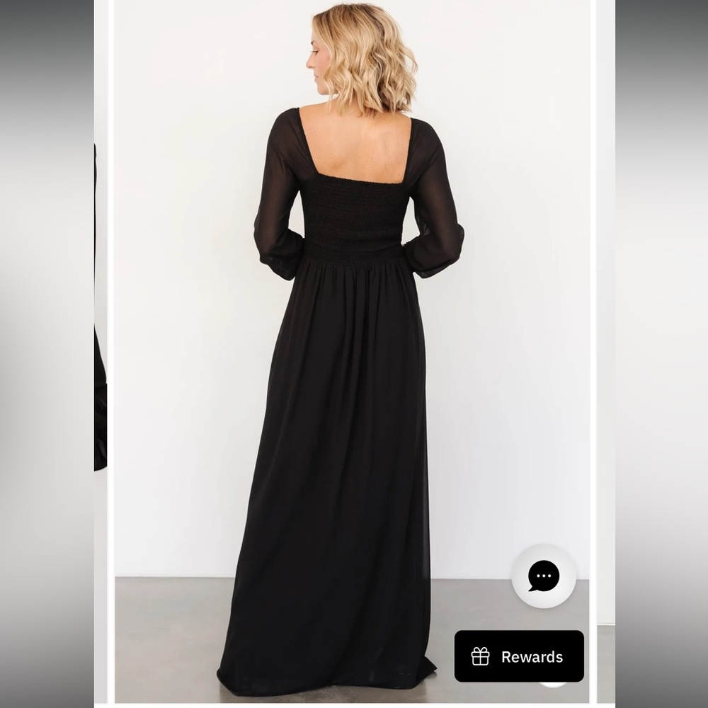 Baltic Born Giselle Black Maxi Dress, NWT - S - Picture 4 of 7